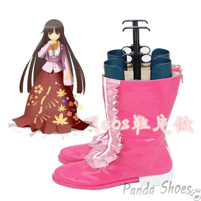 รองเท้าคอสเพลย์เกม Touhou Project ฮอร์ไอซัน คากุยะ สำหรับงานอนิเมะ คอมมิค คอสเพลย์ งานคอนเวนชั่น และปาร์ตี้ฮาโลวีน