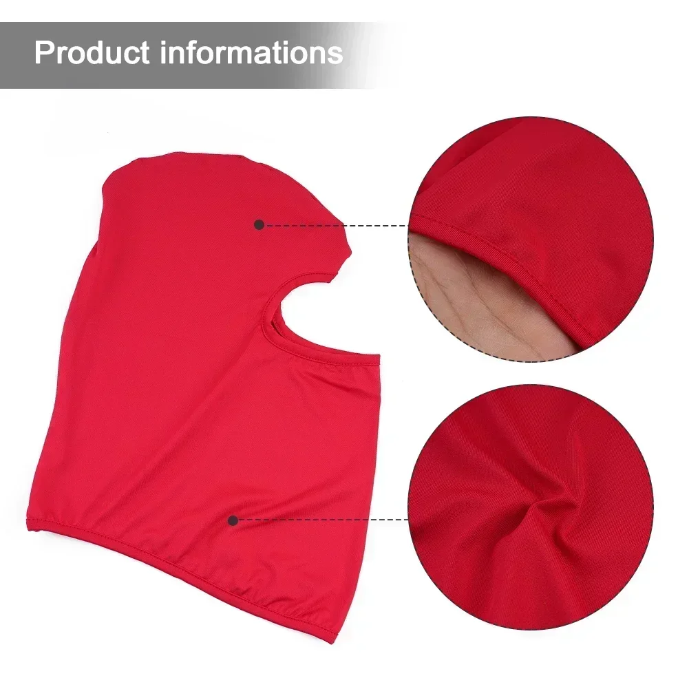 Brand New Balaclava Hood Outdoor Hat Polyester Replacement 23x40 Cm Accessory Multi-function UV Protection 9 Colors