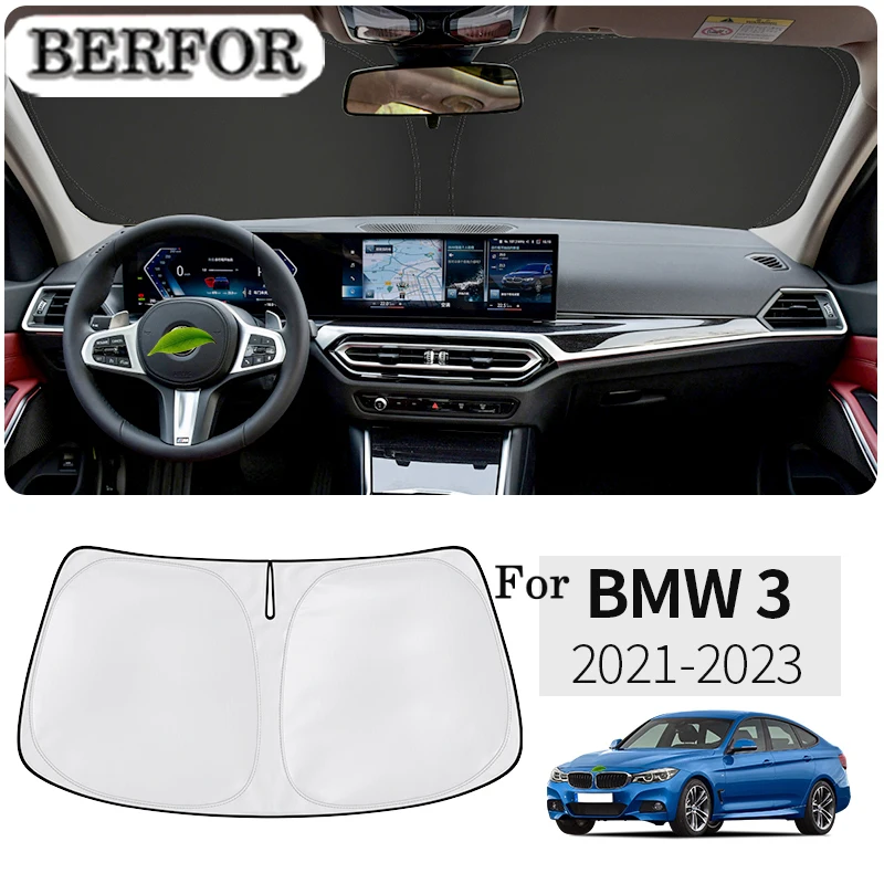 For BMW 3 Series G20 G28 2021-2023 Car Nano-Insulat Windshield Sunshade Front Window Sun Shade Visor Auto Interior Accessories