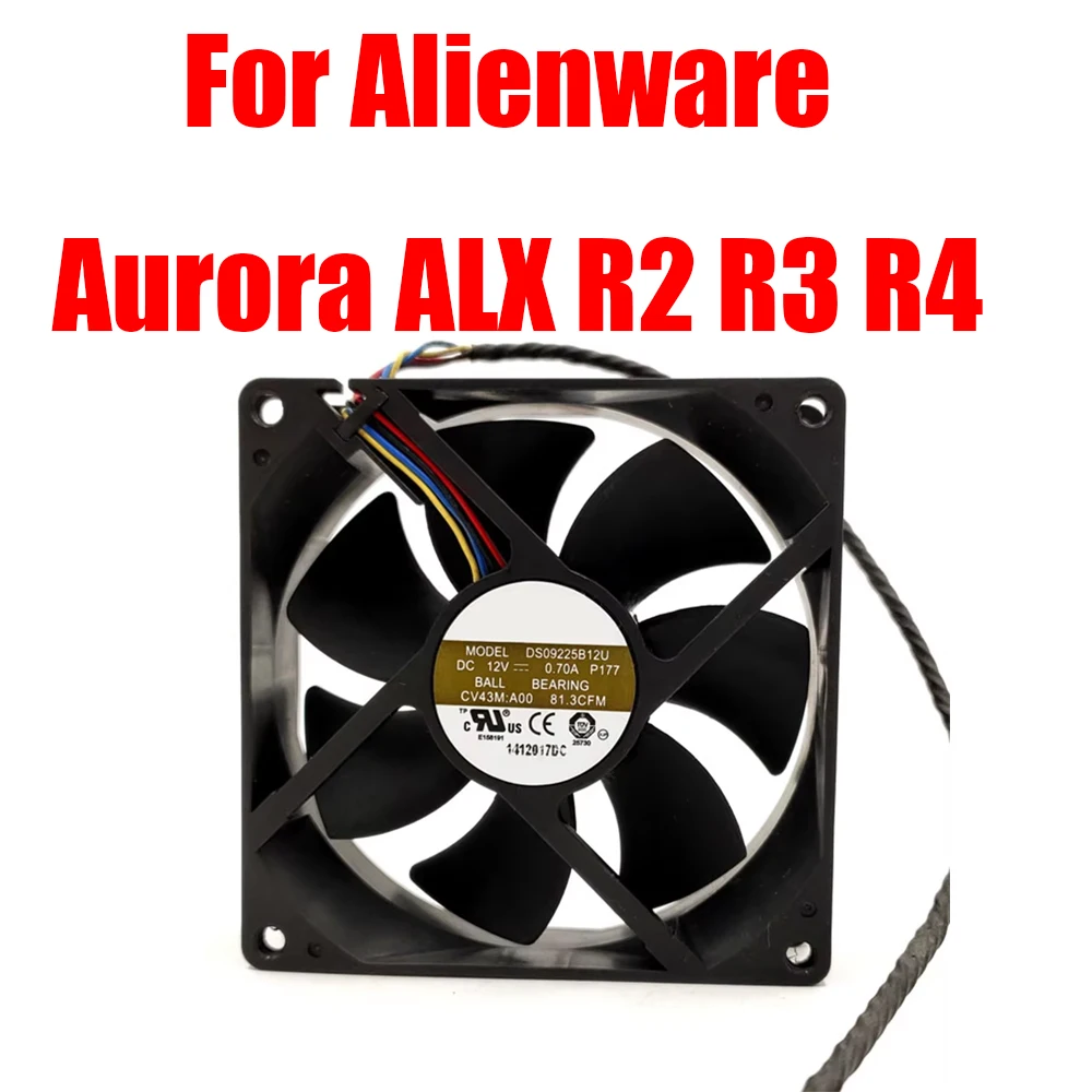 Cooling Fan For Alienware Aurora ALX R2 R3 R4 0CV43M CV43M-A00 DS09225B12U P177 DC12V 0.7A Compatible AFB0912SH-9Q78