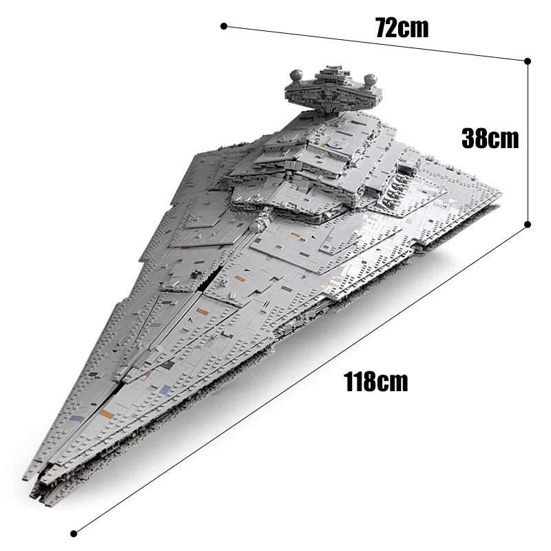 Mould King 13135 Star Toys MOC-23556 The ISD Monarch Star Destroyer Model Starship Building Blocks Bricks Kids Christmas Gifts
