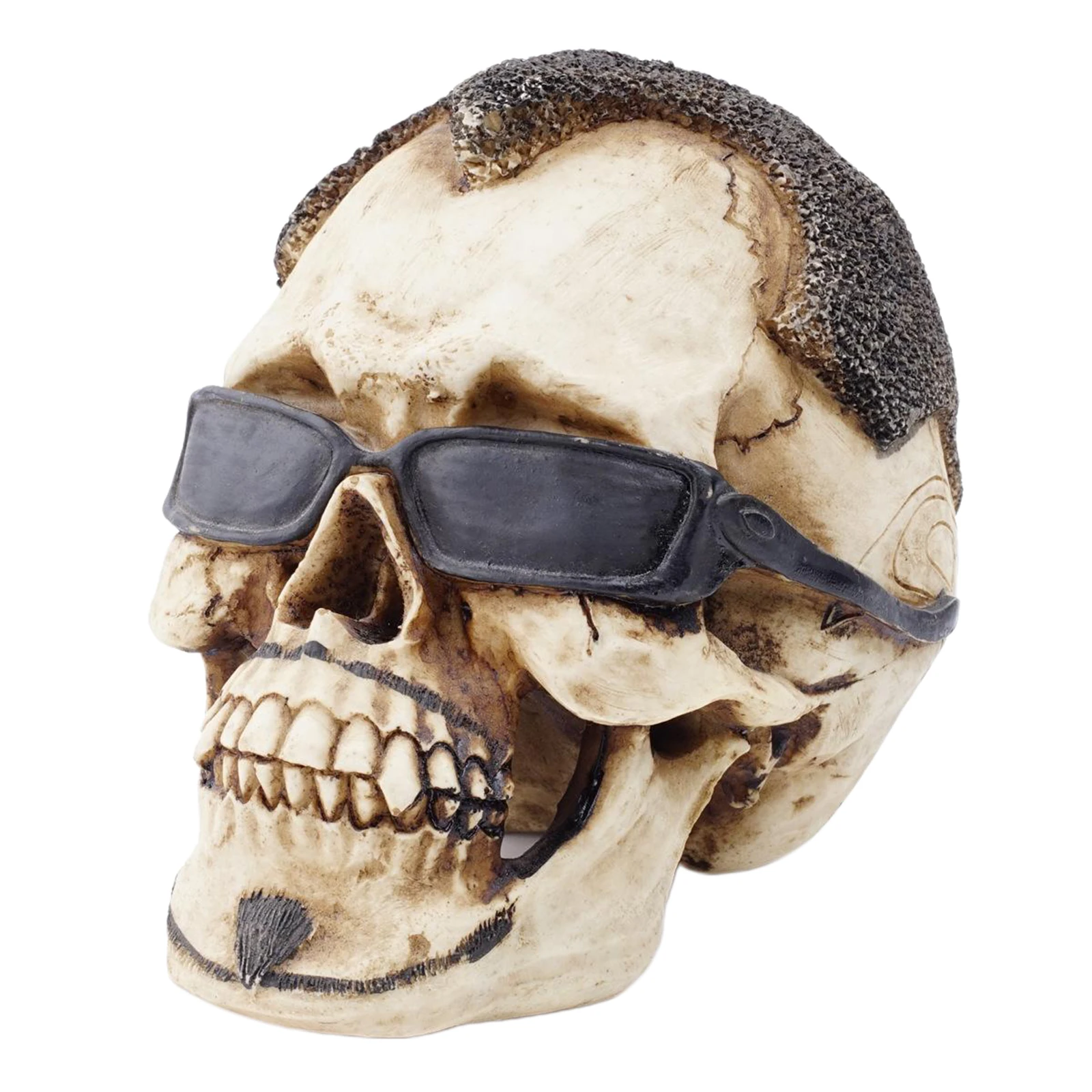 Resin Skull Figurine Dead Spooky Statue Ornaments Decoration