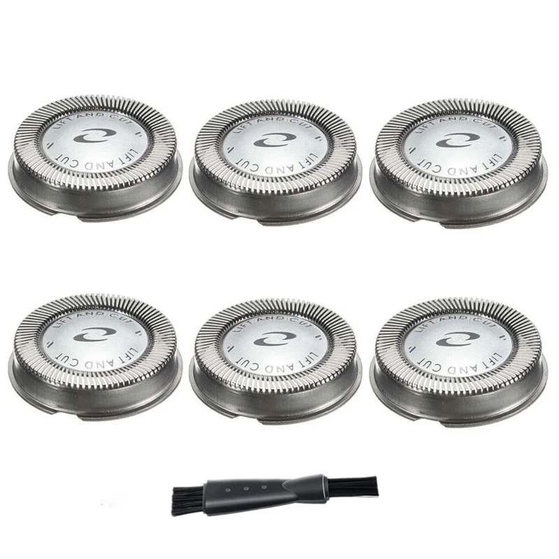 Cabeça de barbeador de lâmina de substituição, 6pcs, Philips HQ3, HQ4, HQ54, HQ56, HQ55, HQ851, HQ912, HQ136, HQ6900, HQ6940, HQ6868