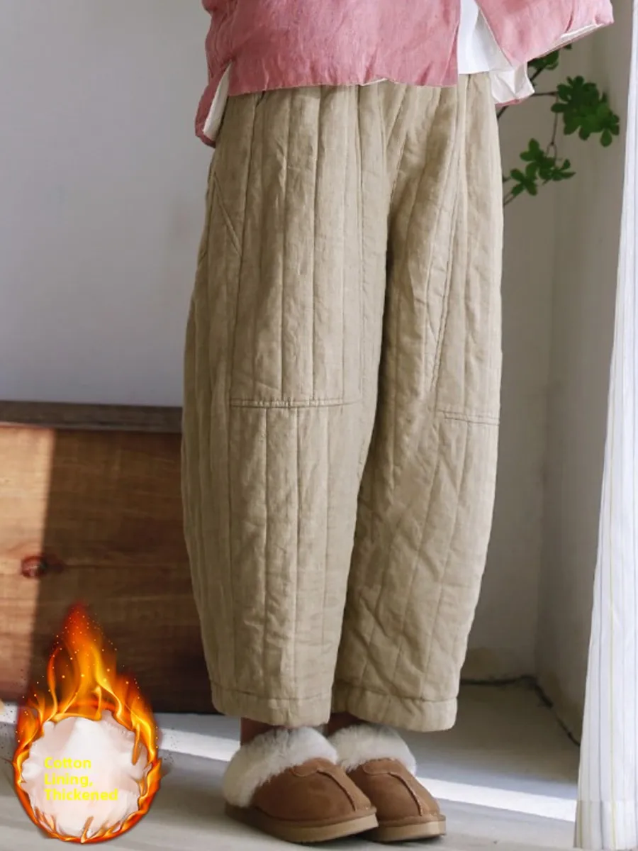 Thiened Cotton Pant… - image