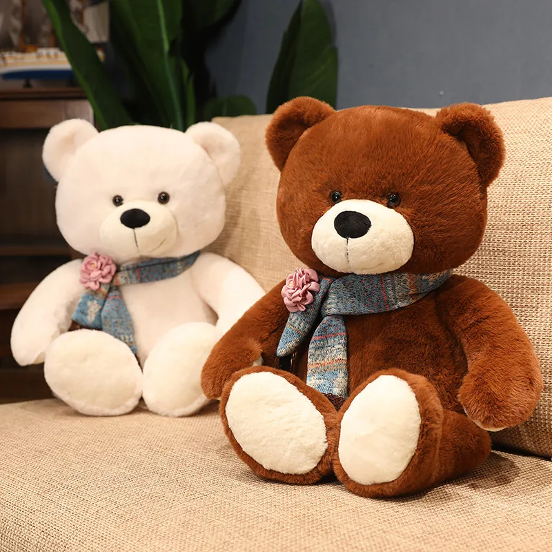35/50/60CM Nette Klassische Teddybär Plüsch Spielzeug Kawaii Fliege Bär Plushie Kissen Gefüllte Weiche Puppen für Kinder Mädchen Liebhaber Geschenke – Detail 40