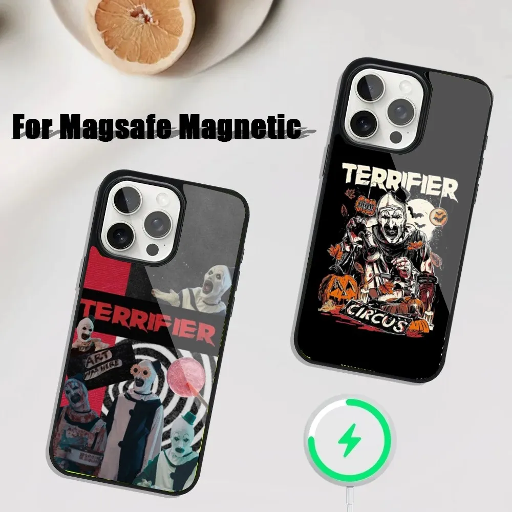 

T-Terrifier Art the Clown Phone Case For iPhone 16,15,14,13,12,11,Plus,Pro,Max Mini Magsafe Magnetic Wireless Charging