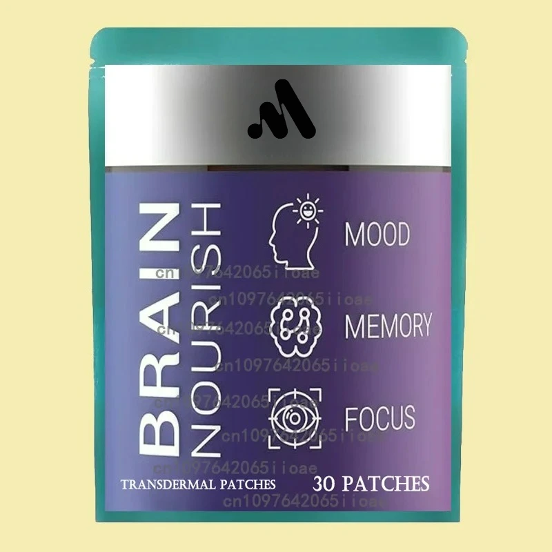 

30 патчей Prime Brain Transdermal Patches Гинкго Билоба, гриб льва для памяти, поддержка фокуса