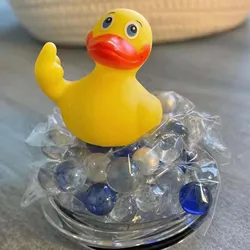 1Pc Funny Yellow Duck Car Decoration Desktop Auto Ornaments Ducks for Bedroom Shelf Table Car Decor
