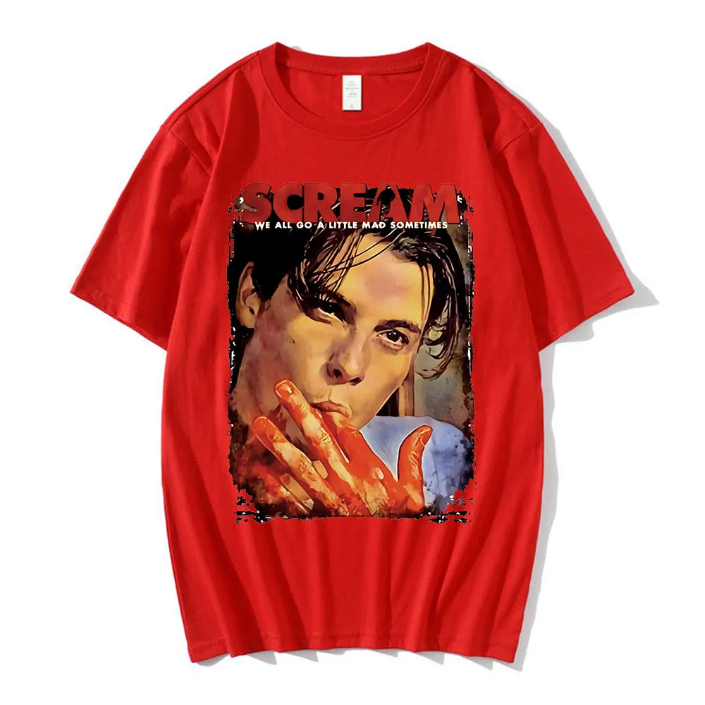 Scream Movie Scream 90s Horror Movie Shirt Billy Loomis T Shirt Halloween Movie Shirt We All Go A Little Mad Billy T Shirts Tops