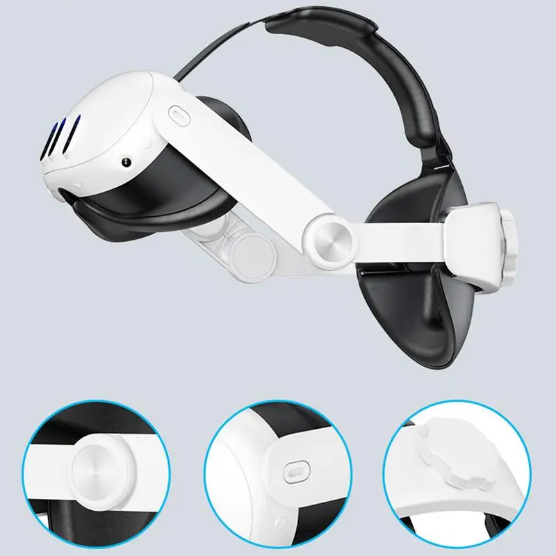 Head Strap for Meta Quest 3 Comfortable Sponge Headwear Charging Headset Head Strap For Oculus Quest 3 VR Accessories