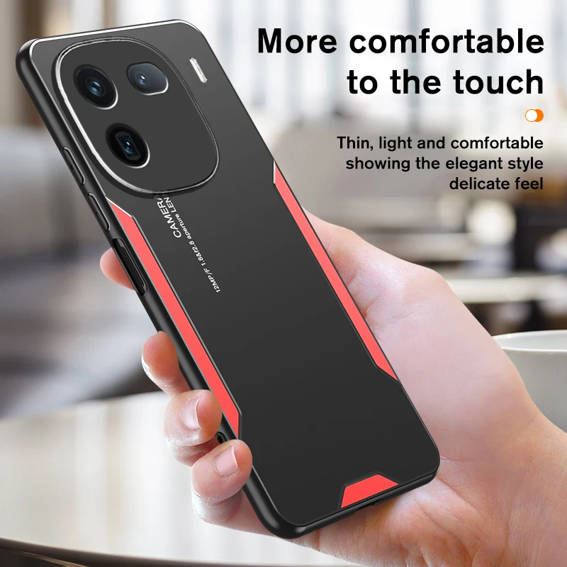 Metal Protective Phone case For Vivo iQOO 12 12 Pro 5G Full Lens Protect Back cover On for iQOO12 iQOO12Pro Anti Scratch coque