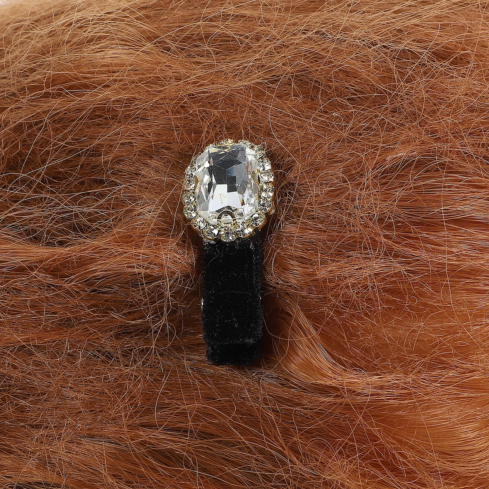 قطعتان من مشابك الشعر المصنوعة من حجر الراين للنساء من إكسسوارات كلاسيكية على شكل بطة بيل #5