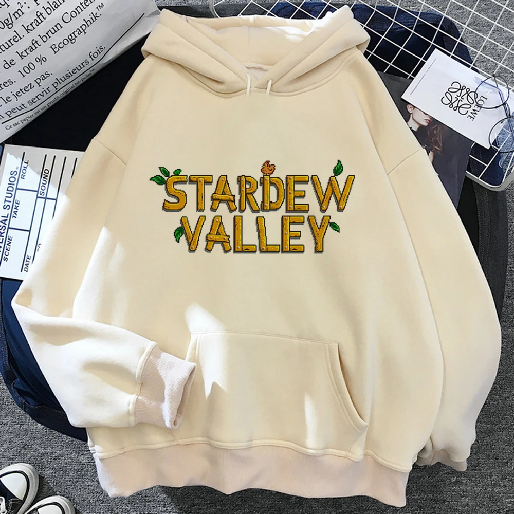 Stardew Valley hoodies women aesthetic Fleece long sleeve top Kawaii Hooded Shirt sweater women long sleeve top sweater