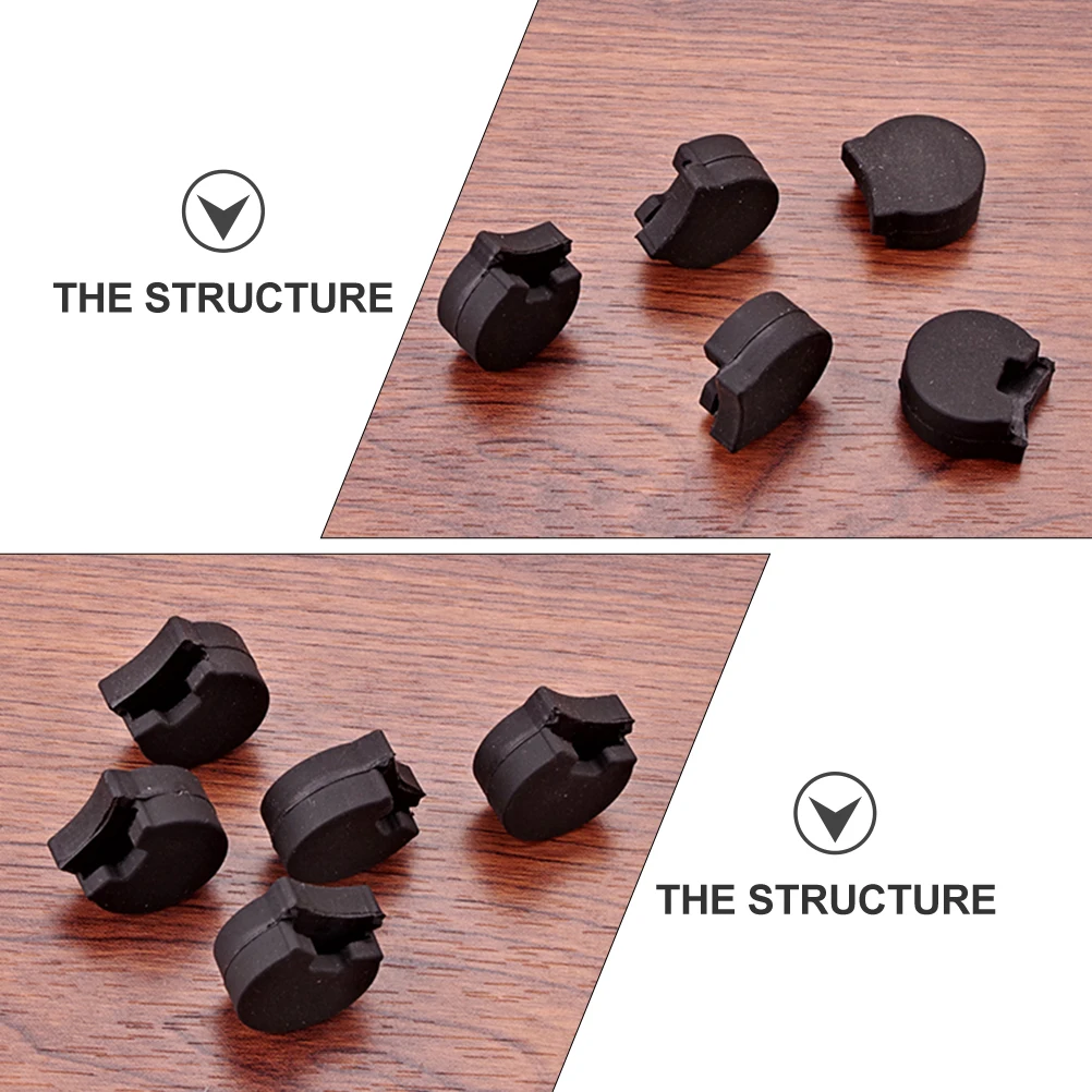 

5 Pcs Thumb Protector Ooe Finger Drag Accessories Rests Black Clarinet Practice Parts