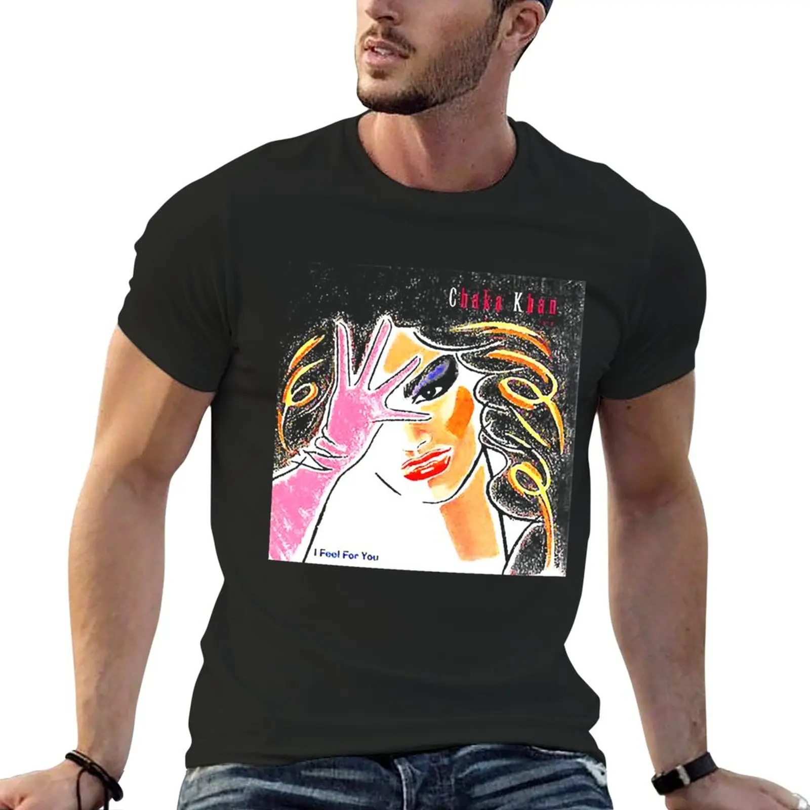 Chaka Khan Stage Songwriter Vocalist Funk Band Rufus Desighn Retro Wave T-Shirt plain quick-drying Men's t shirts