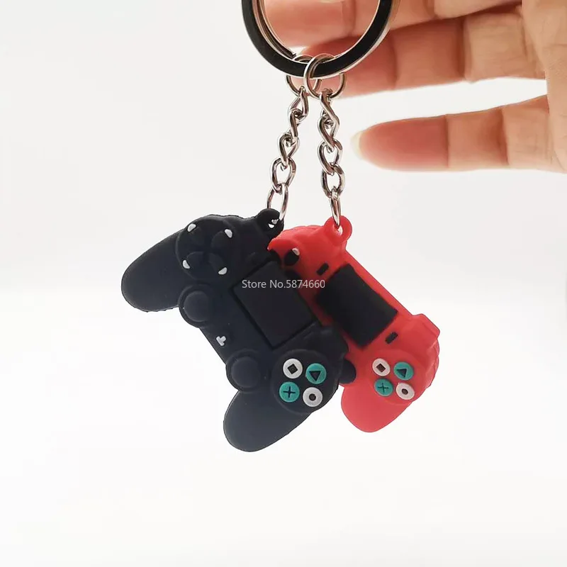 Hot Sale Simple Video Game Handle Keychain Couple Joystick Machine Keyring for Boyfriend Gift Key Holder Trinket Wholesale Price
