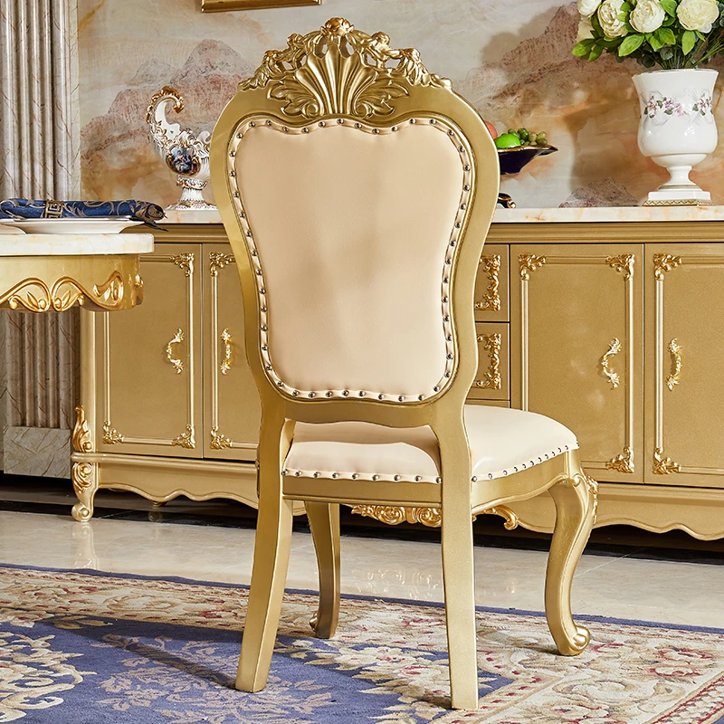 Gold Luxury Modern Dining Chairs Living Room Restaurants Lounge Vanity Chair Bedroom Occasional Sillas De Comedor Furniture