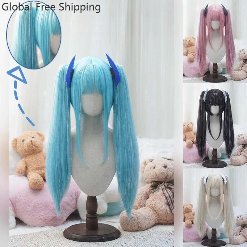 Lolita Wig Cosplay Laser Wire Shiny Straight Hair For Women Anime Roleplay Synthetic Princess Cosplay Halloween Harajuku Wig