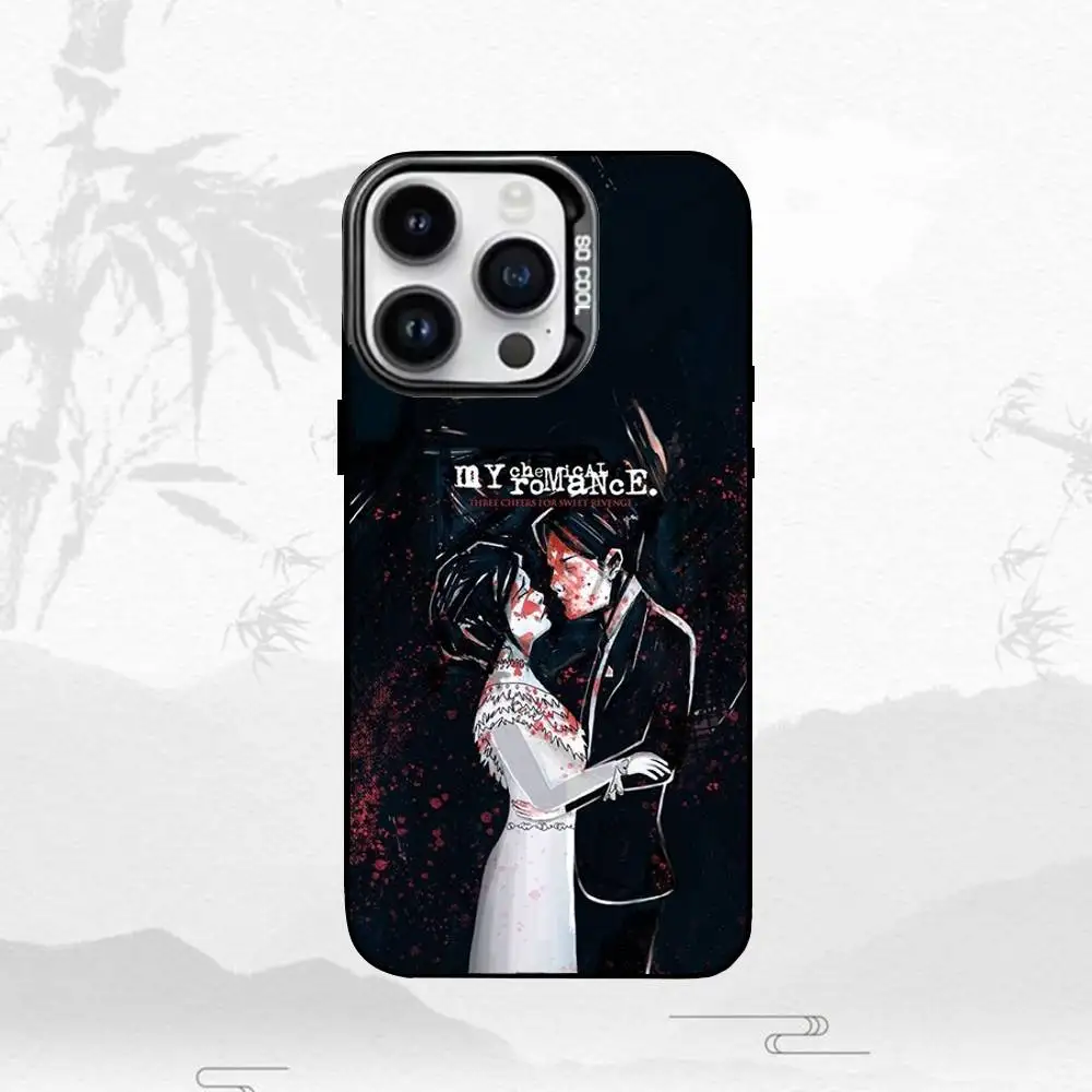 My C-Chemical Romance Gun Handyhülle für iPhone 17,16,15,14,13,12,11 Plus, Pro Max, schwarz, matt, stoßfest
