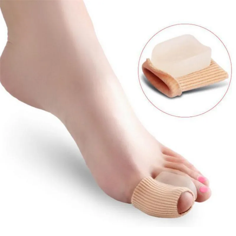 1 paio di separatori per dita in Silicone Bunion alluce valgo correttore pollice correzione delle dita raddrizzatore strumento per la cura del piede