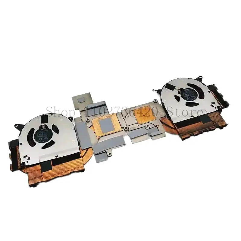 

€ ВЕНТИЛЯТОР ЦП GPU ВЕНТИЛЯТОР Охлаждающий Радиатор Термомомодуль Для Lenovo Legion S7-15IMH5 82BC 5H40S201 6 DC5V =/