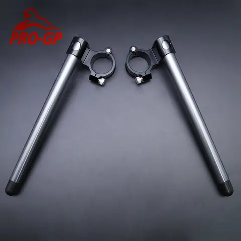 오토바이 CNC 카페 레이서 핸들 바 레이싱 37 41 45 48 50MM 클립 온 포크 핸들 바 1.5 인치 라이저 라이즈 클립 온