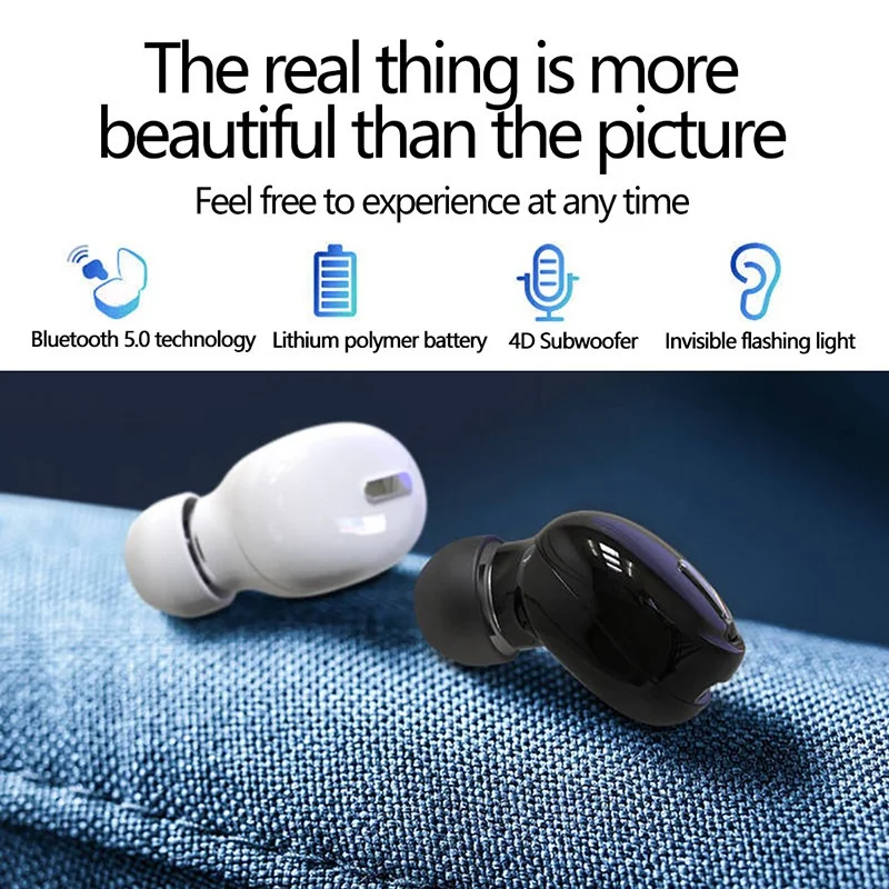 Bluetooth-compatible Earphone Wireless Bluetooth Headphones Handsfree Stereo Earbuds Sport Gaming Headset For Xiaomi Phone X9