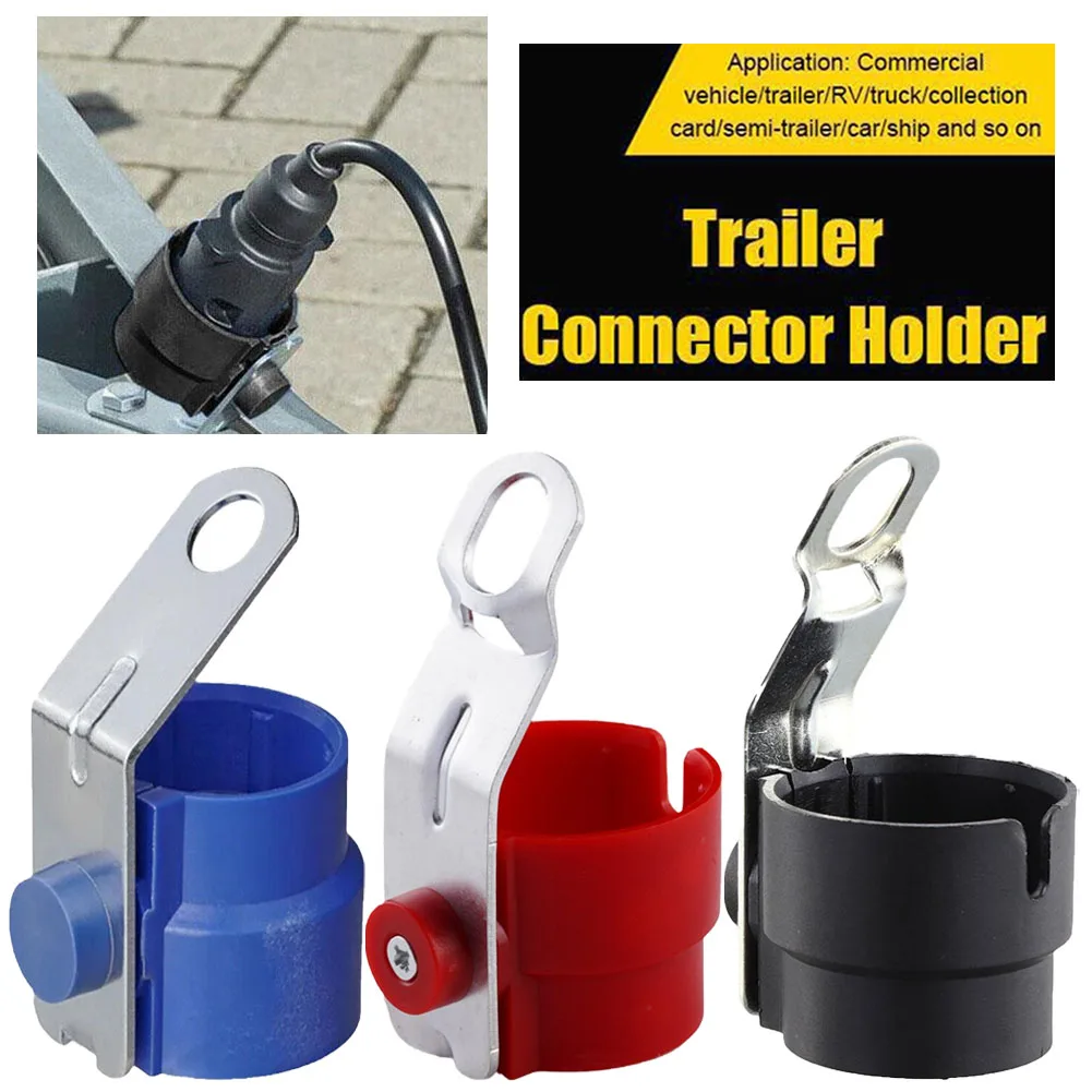 Universal Trailer Plug Holder For 13Pin Connectors ABS Bracket Parking Cover Trailer Plug Accessories