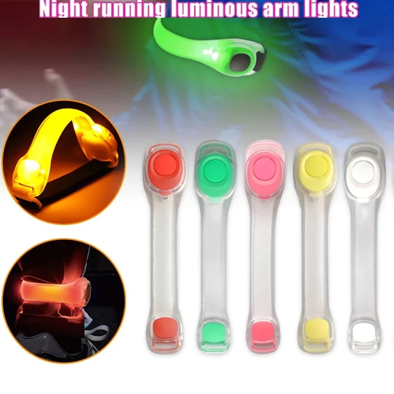 LED Light Up Armband Adjustable Wearable Running Arm Belt Glow The Dark for Running Walking Cycling Concert Roller Skates Light