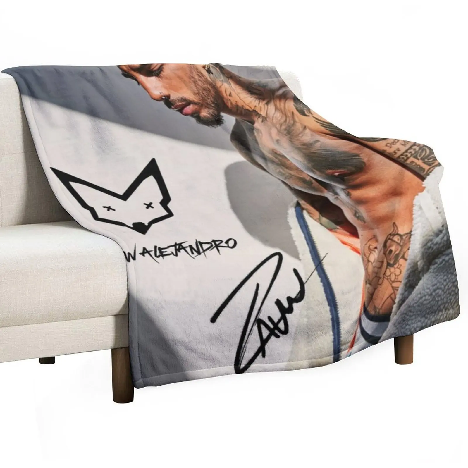 Alejandro with Signature Throw Blanket fluffy cosplay anime Blankets