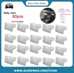 60Pcs Car Door Sill Trim Clips Set 51471840960 For BMW E30 E32 E34 E36 E38 E39 E46 Z4 E81 E82 E84 E63 E64 E65 Interior Parts