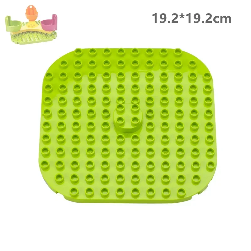 Grote Bouwsteen Draaiende Reuzenrad Bus Racewagen Marmeren Run Compatibel Duplo Educatief Creatief Speelgoed Kinderen Kids Cadeau