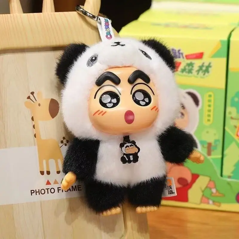 2025 Original Crayon Shin-chan felpa vinilo personaje caja ciega serie bosque fantasía caja misteriosa colgantes regalos
