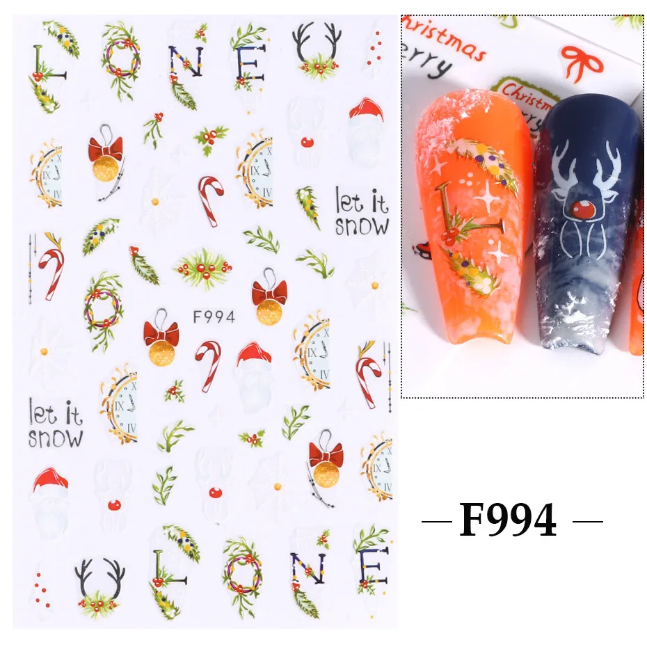 ثلج عيد الميلاد احتفالي الاكريليك مسحوق مسمار الفن شجرة الشتاء تحت عنوان الأحمر سانتا كلوز لعطلات الشتاء صالونات الأظافر عيد الميلاد