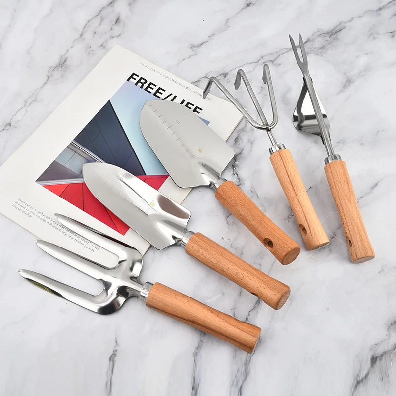 

Набор из 5 предметов, садовые инструменты, инструмент для сбора рыхления почвы, включая лопатку, грабли, съемник травы, инструменты для посадки