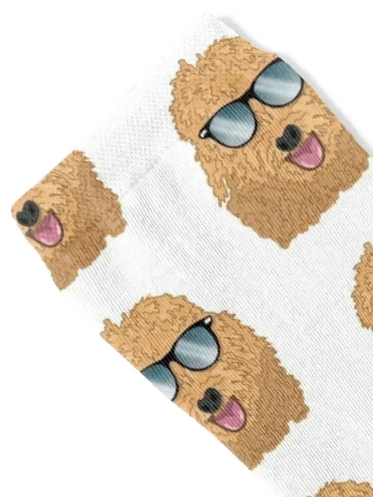 Golden Doodle-yellow Socks gift Sports cute Novelties Socks For Women Men's