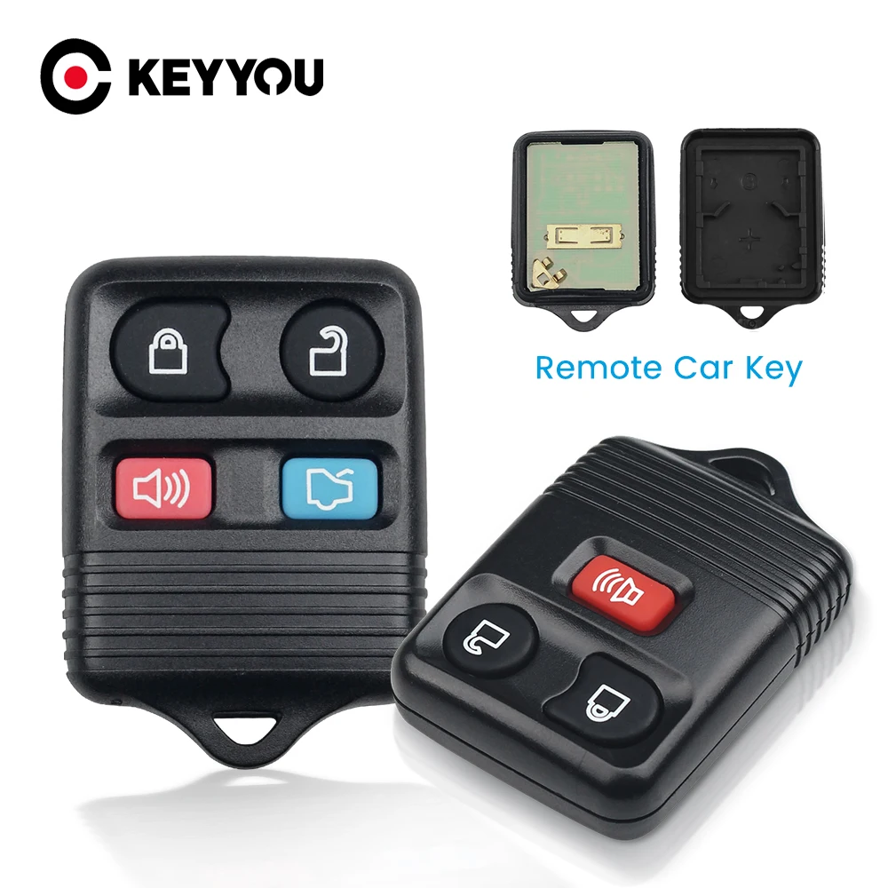 KEYYOU Remote Car Key For Ford Escape F 150 Explorer Complete Remote Control Circuid Board 3/4 Buttons 315MHz