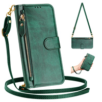 Crossbody Zipper Cards Solt Leather Wallet Case For POCO X7 Pro 5G X6 M6 M7Pro F6 F7 X6NEO Long Lanyard Strap Bag Flip Cover