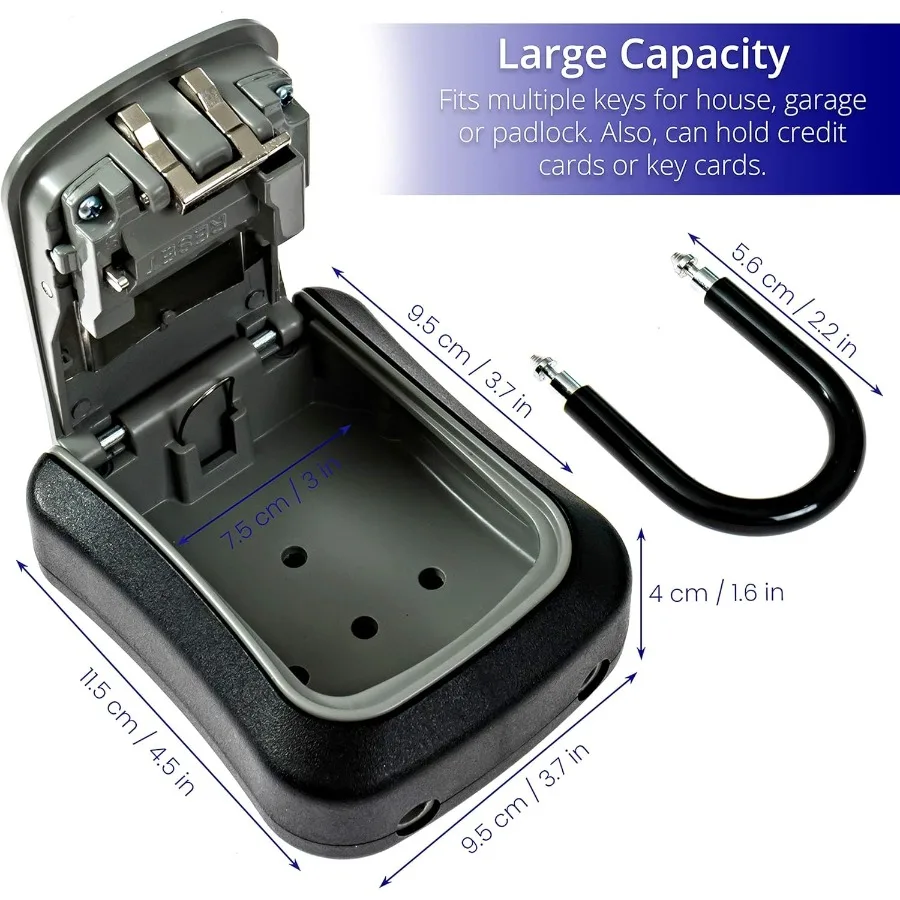 Key Lock Box for Outside Realtor Lockbox for House Keys Outdoor Combination Key Hiders to Hide a Key Safe Storage in Secure and