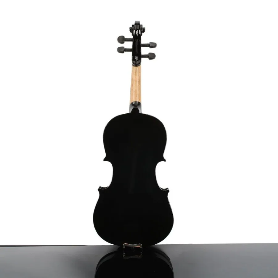 New 3 4 Acoustic Violin Case Bow Rosin Black