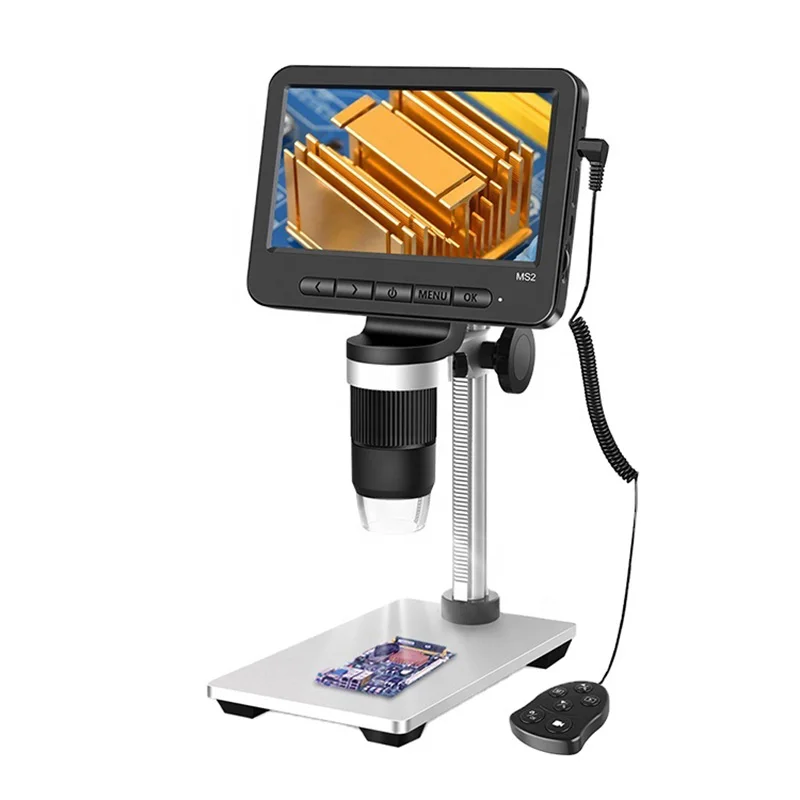 

Digital Microscope 5 Inch Lab Industry Industrial Video Microscope Camera for Phone PCB Soldering Repair USB Wireless Output HD