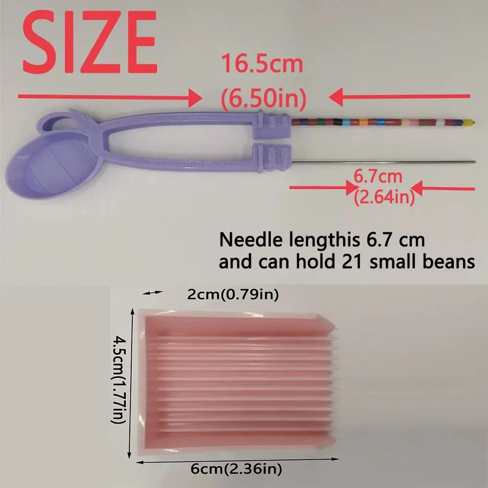 Creative Diamond Clips Pen Tray Kits Double Needle Handheld Padding Bean Pen Padding Bean Pen Household Beading Tweezers Set
