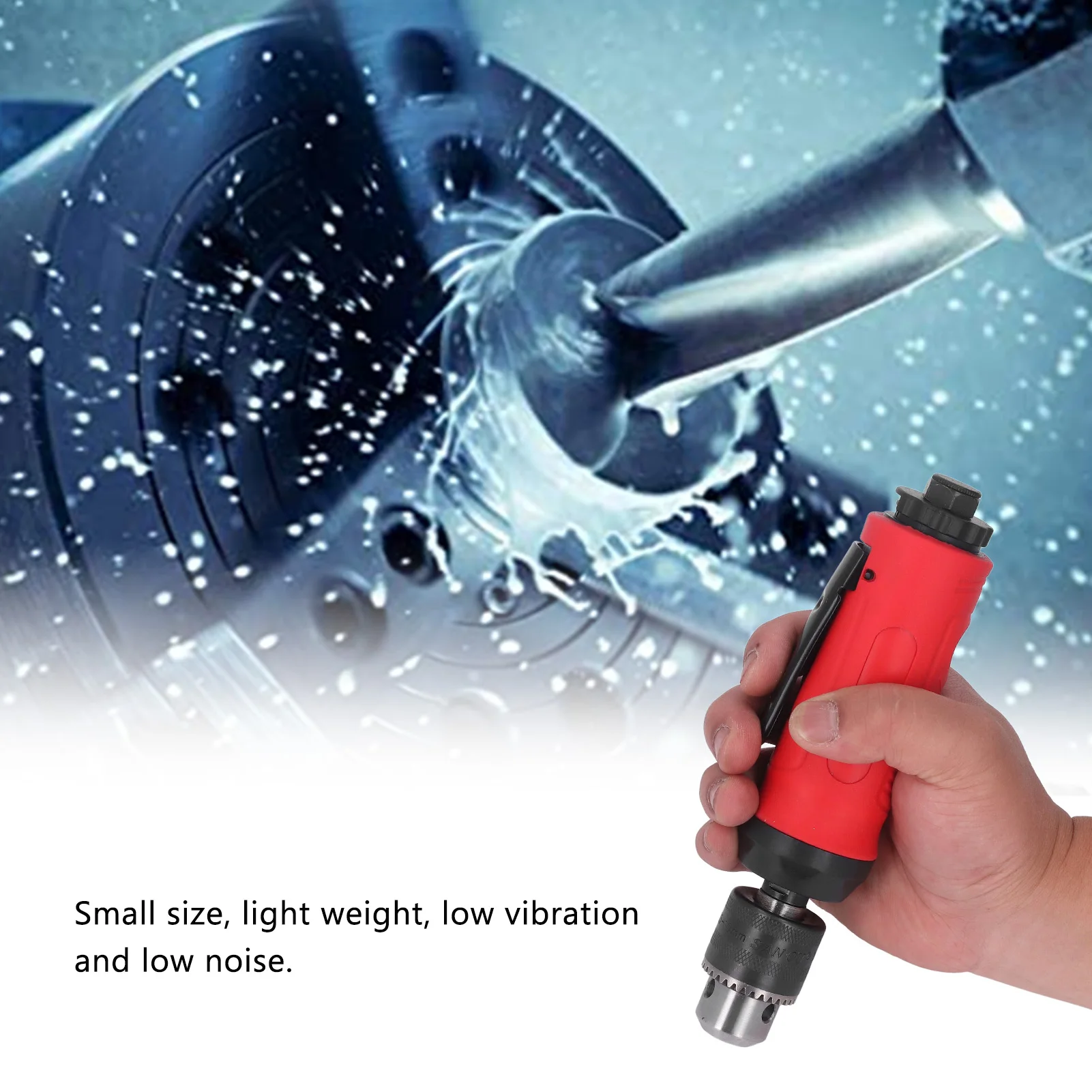 Air Drill 20000rpm High Speed Straight Pneumatic Power Drilling Machine Tool Set Kit Air Die Grinder Air Drill Set Air Power