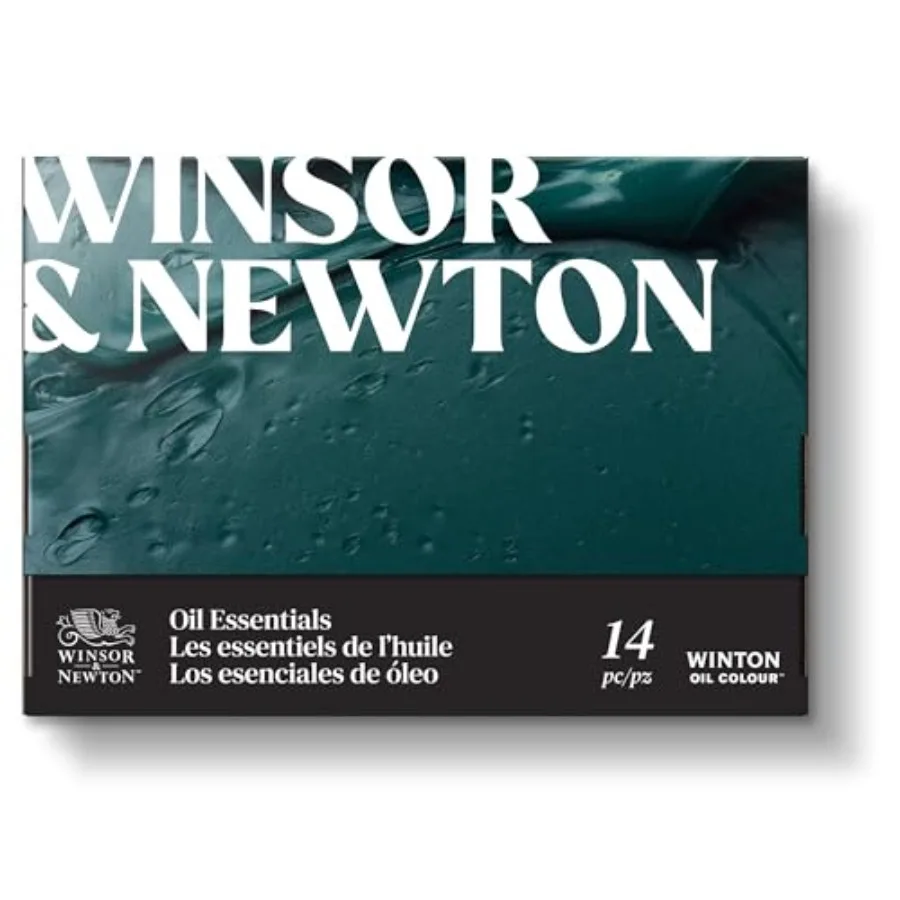 

Winton Oil Colour Paint, Set of 10 x 12ml Tubes includes 2 Brushes, Pad, Palette