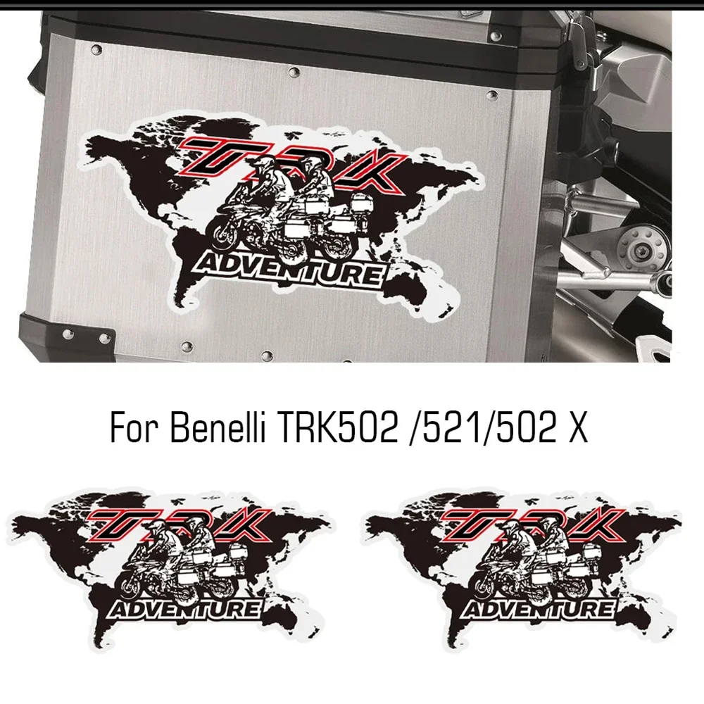 

Motorcycle Luggage Aluminium Top Side Box Case Stickers Decal Panniers For Benelli TRK502 TRK251 TRK 502 X 251 502X Adventure