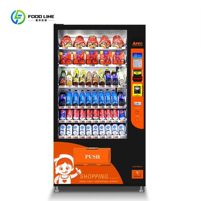 Automatic Vending Snacks and Beverage Vending Machines for Office