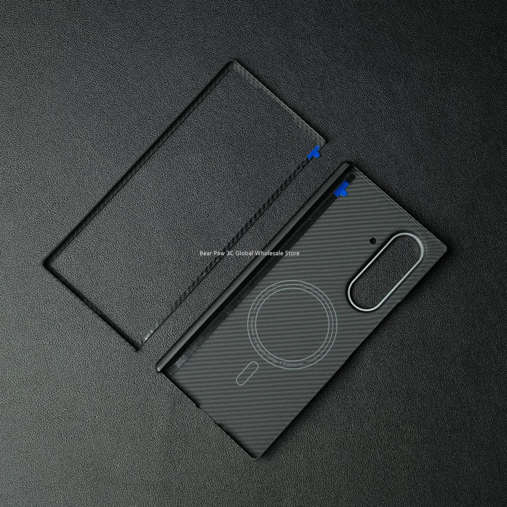 

Magnetic MagSafe Case for Samsung Galaxy Z Fold 7 Aramid Carbon Fiber Cover Ultra-Thin Lightweight Armor Protective Cover