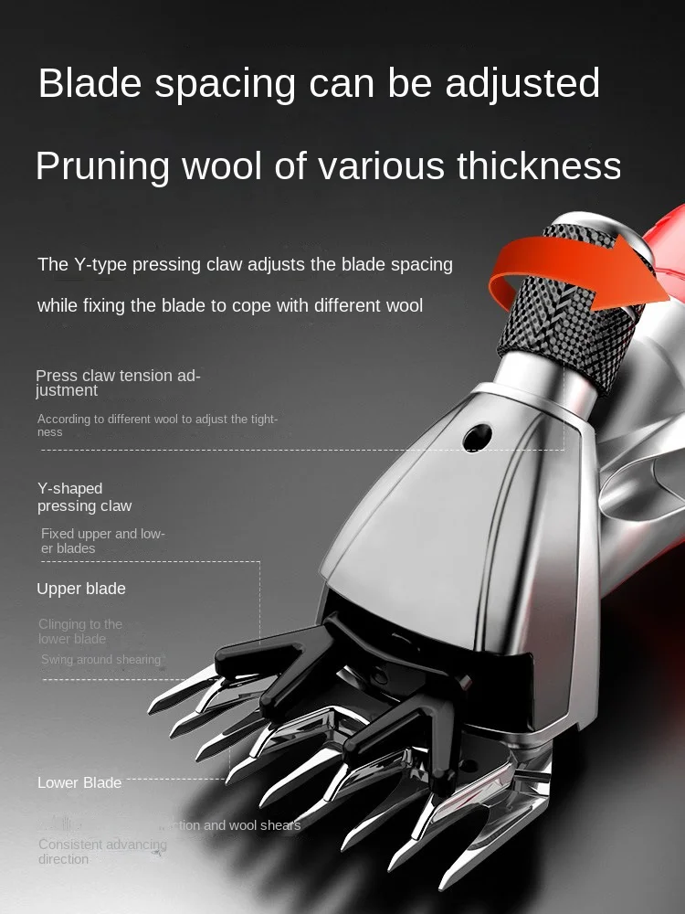 High power wool shearing tool