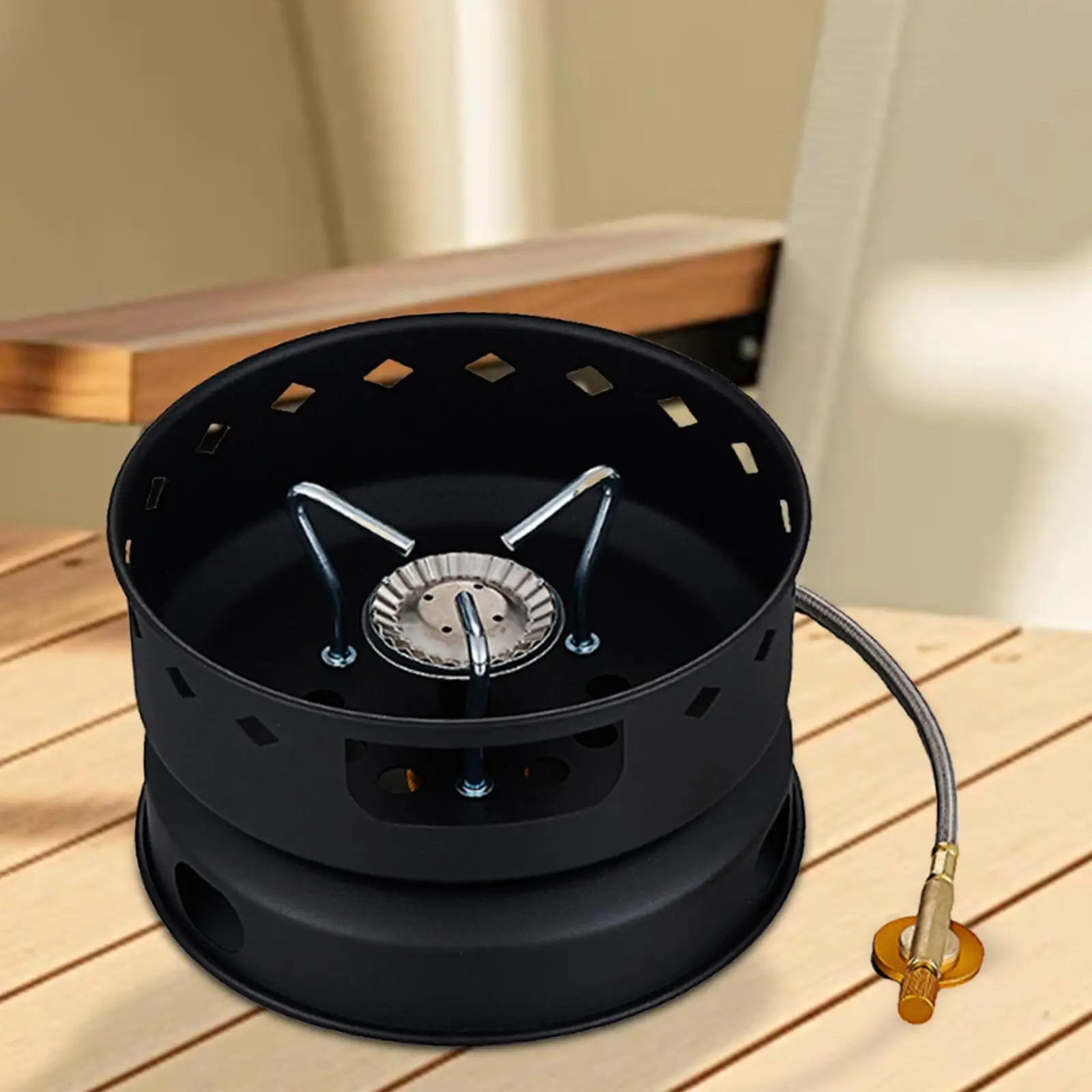 防風キャンプコンロガスコンロクックギア軽量ポータブルバーナーバックパッキングコンロピクニック釣りハイキング用