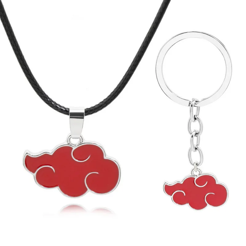Necklace Anime Ninja Peripheral Xiao Organization Red Cloud Clothing Keychain